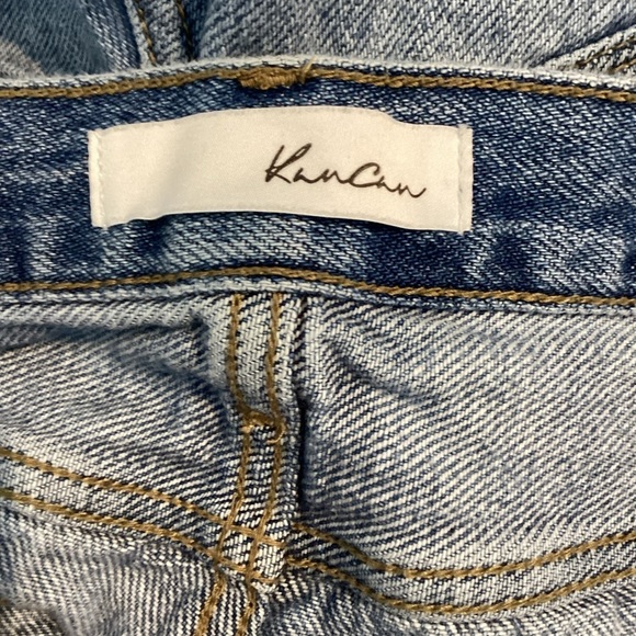 KanCan Nicola High Rise Boyfriend Jeans Light Wash Distressed Size 11/29 - Picture 5 of 6